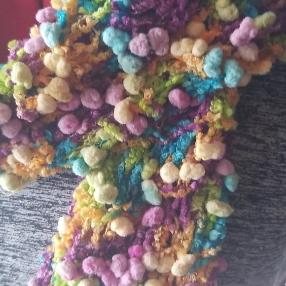 Popcorn Multicolored scarf - Picture 2 of 3